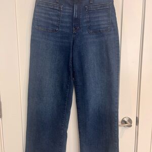 The Emmett Patch Pocket High Waist Wide Leg Jeans